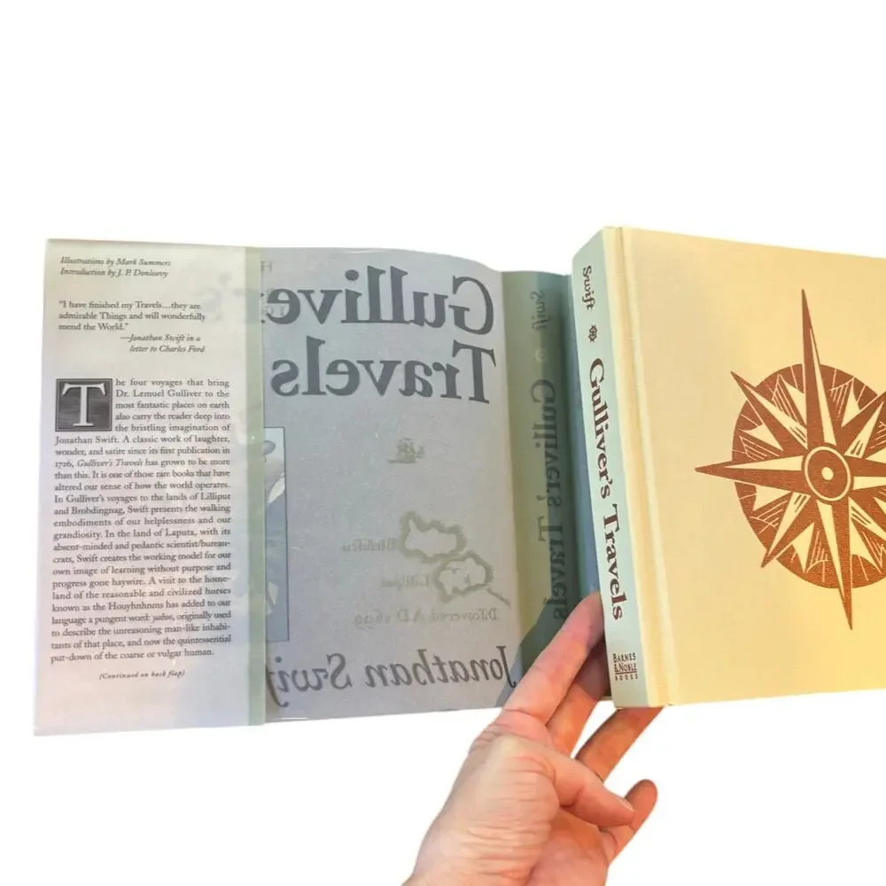 VTG 1995 First Ed. B & N Reproduction, Gulliver's Travels, Jonahtan Swift, HC/DJ